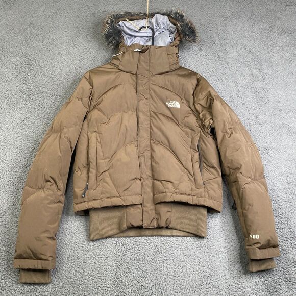 The North Face Jackets & Blazers - The North Face Prodigy 600 Down Parka Cropped Coat Puffer Brown Womens Sz M